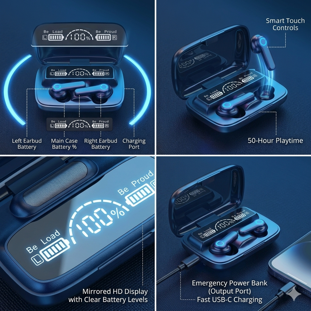New M19 Wireless Earbuds